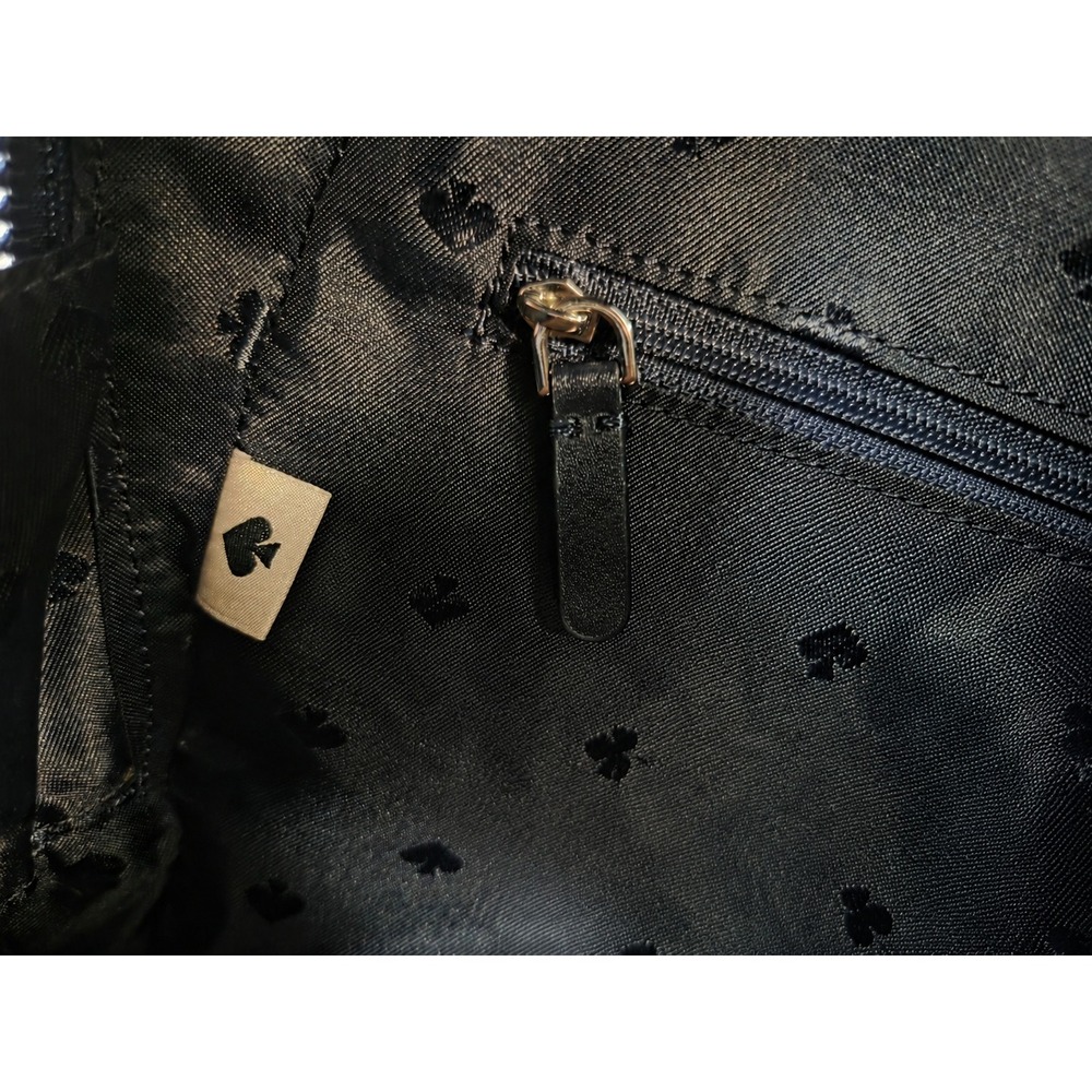 NWOT Kate Spade New York Navy Blue Nylon Small Backpack Purse Zip Pocket - Picture 9 of 9
